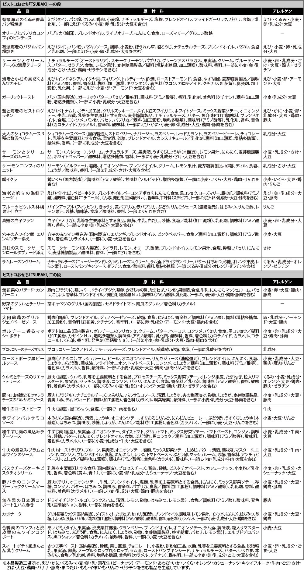【TSUBAKI】個別表示