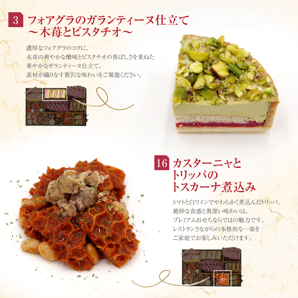 肉の贅沢重 メニュー3